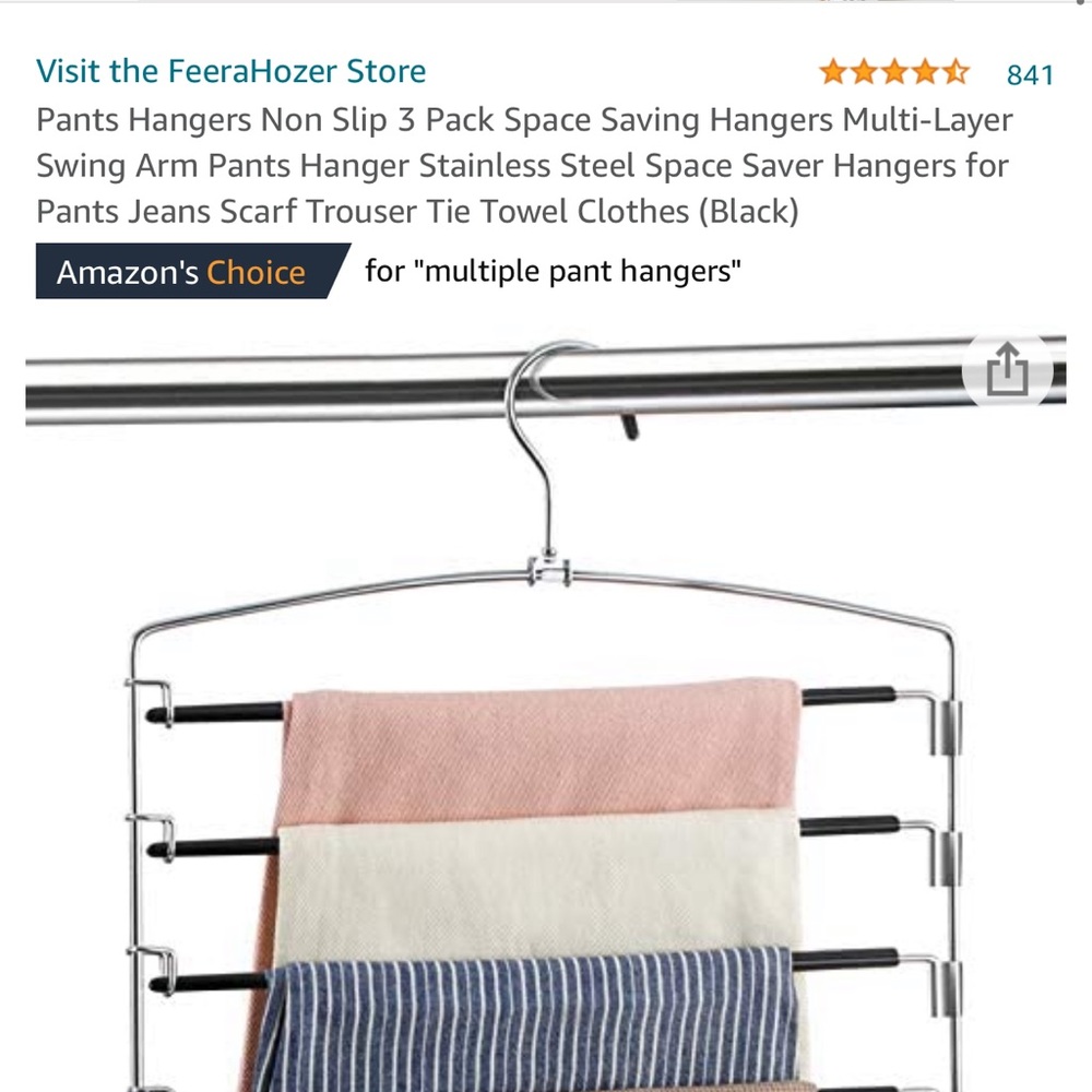 7 pants/skirt hangers